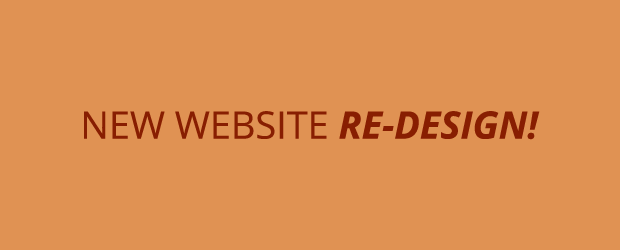 New Website Re-Design!