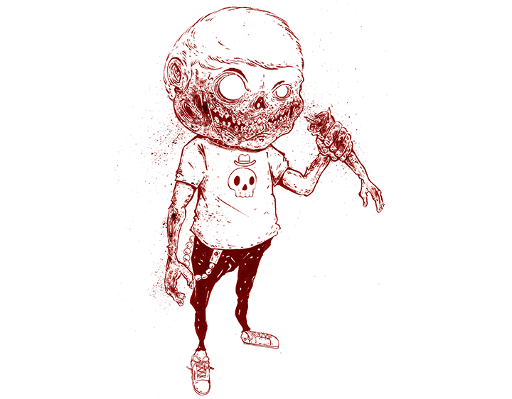 zombified t-shirt