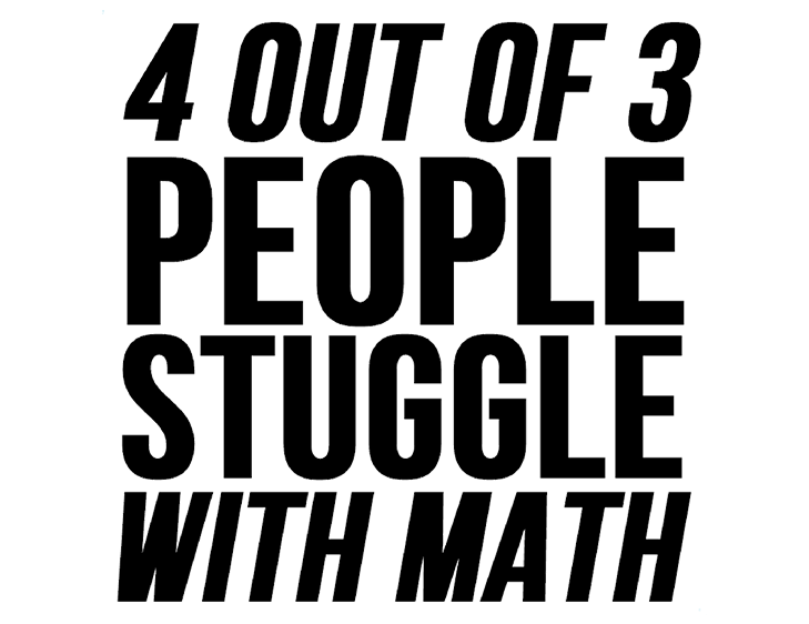4 out 3 Math fail