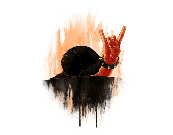 Rock Hard Snail by angrymonk