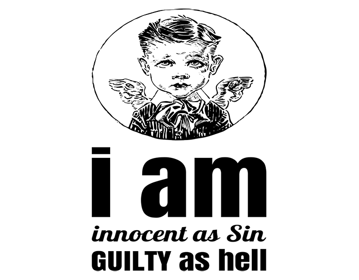 I am as innocent as sin guilty as hell Tshirt by snoogytees