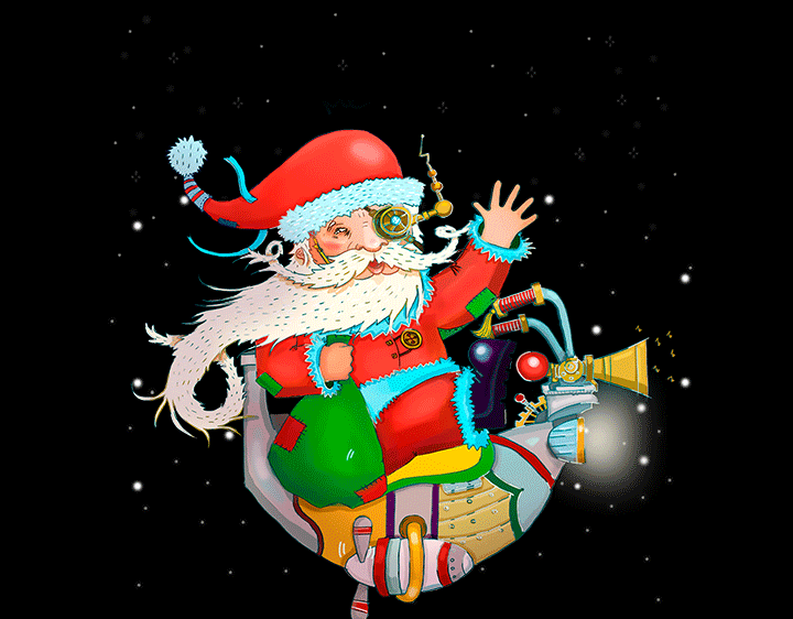 Steampunk Santa by kotozoid