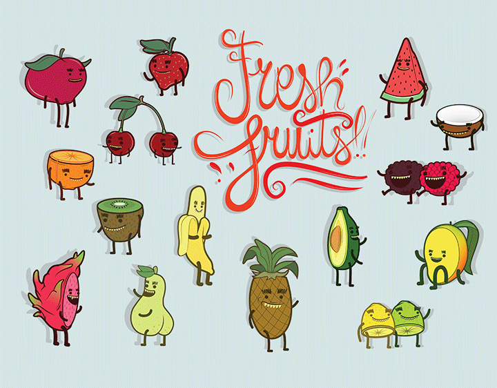 fresh fruits t-shirt