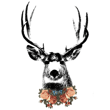 Deer Head Floral