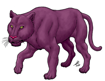 Purple Alien Panther
